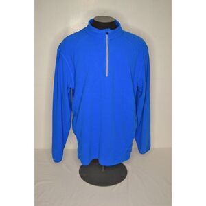Cabela's Men's XL Blue 1/4 Zip Pullover Long Sleeve Lightweight Fleece Shirt